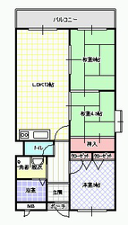 レジデンスの物件間取画像